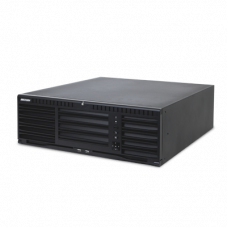 Sistema NVR de alto desempeño de 128 canales para cámaras IP, 16 bahías para disco duro con sistema DAS