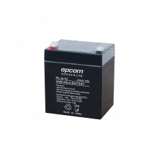 Batería AGM/VR, 12 Vcd; 5 Ah. Para sistemas de respaldo de energía en sistemas de seguridad electrónica