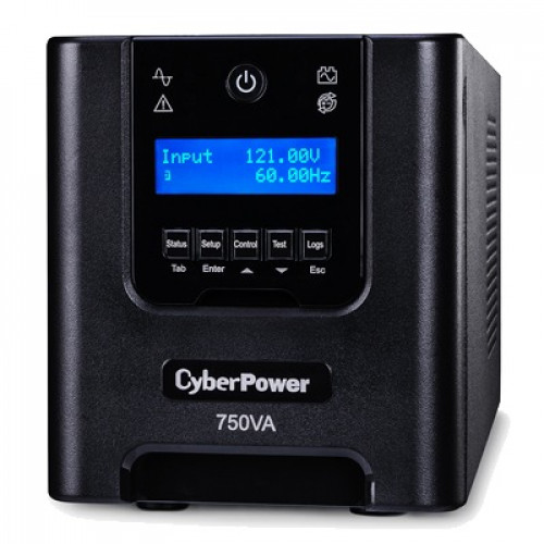 750VA / 525W LCD Inteligente, Onda Senoidal Pura, Line-Interactive con Software PowerPanel Business Edition, Regulador de Voltaje (AVR), TORRE, 6 NEMA 5-15R, USB/Serial, Tarjeta SNMP/HTTP (opcional).