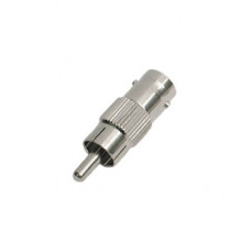 Conector adaptador BNC para cable coaxial RG59/RG6 hembra a cable de audio RCA macho